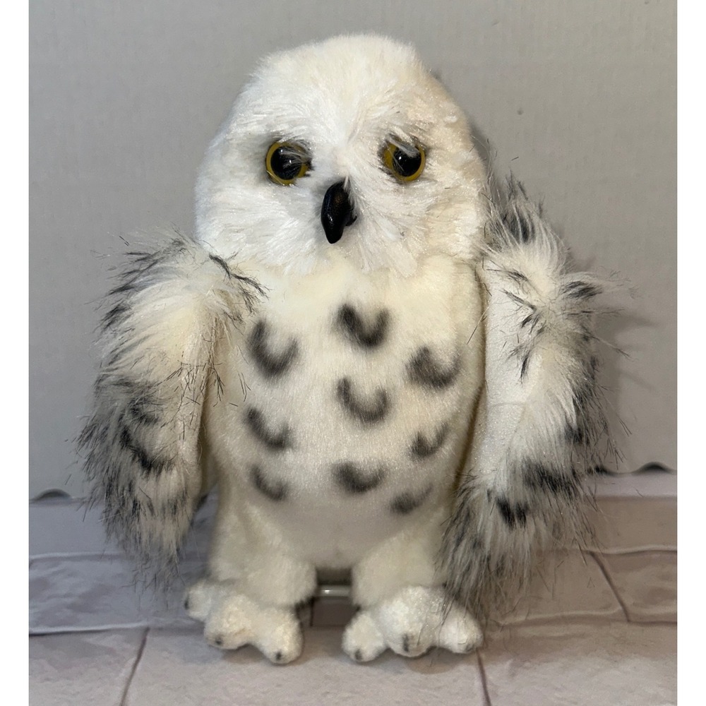 Douglas Cuddle Toys Snowy Owl Plush White Black Speckled Bird Stuffed Animal‎